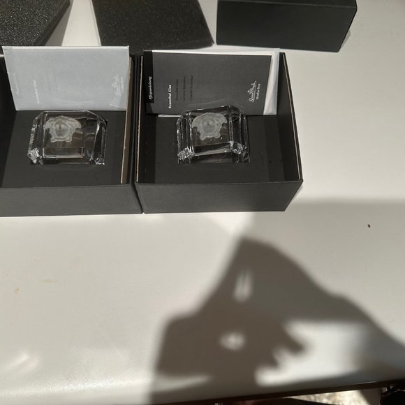 Versace Medusa Rosenthal glass napkin ring crystal clear - Picture 3 of 4